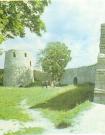 Изборская крепость. XIV в. Башня Луковка. Вид со стороны крепости. Фото 1983 г.
