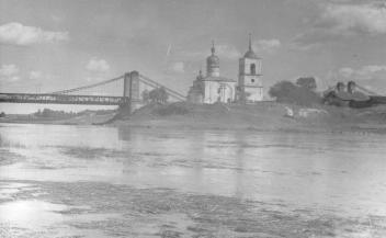 Церковь Николая Чудотворца. 1543 г. Вид с севера. Фото Б.Скобельцына. 1958 г.  г.Остров.