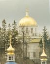 Псково-Печерский монастырь. Собор Михаила Архангела. XIX в. Фото 2000 г.  г.Печоры.