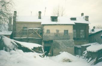 г.Псков, ул.Герцена, 4  Дом купца Селезнева И.И. Около 1912 г.  Дворовый фасад. Вид с севера.