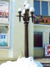 г.Псков, пл.Ленина, 3  Кинотеатр "Октябрь" 1958 г.  Фонарь парадного входа.  Фото февраль 2007 г.